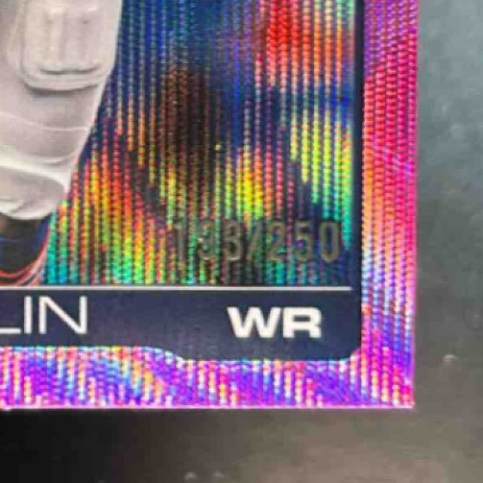 2025 Topps Chrome Troy Franklin Pink Wave Refractor /250 #91 Denver Broncos