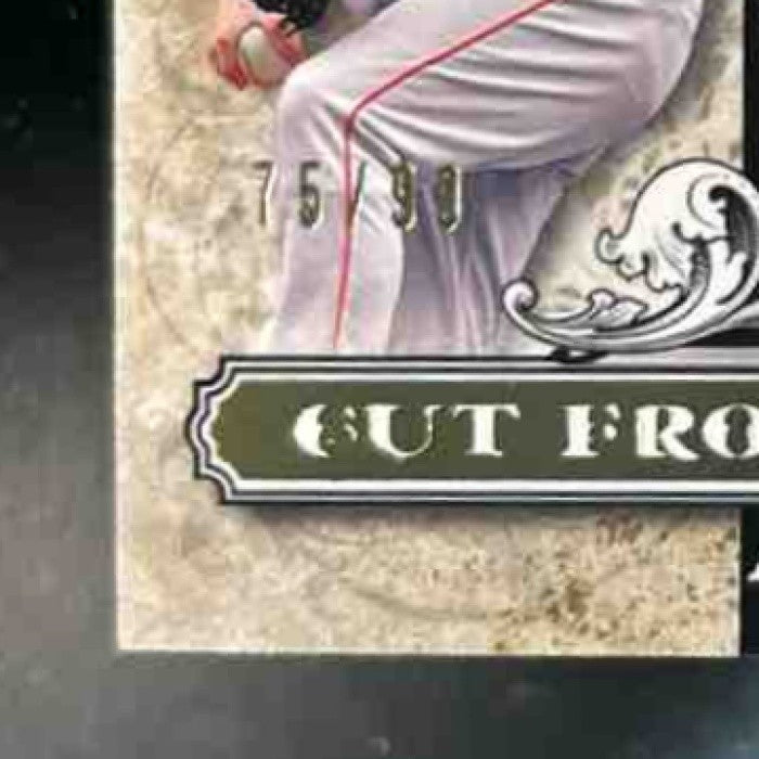 2008 Upper Deck A Piece of History Curt Schilling Cut From Same Patch Dual /99