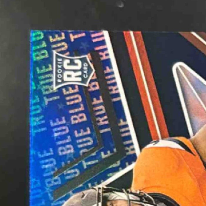 2025 Panini Rookies & Stars RJ Harvey True Blue /149 #173 RC Denver Broncos