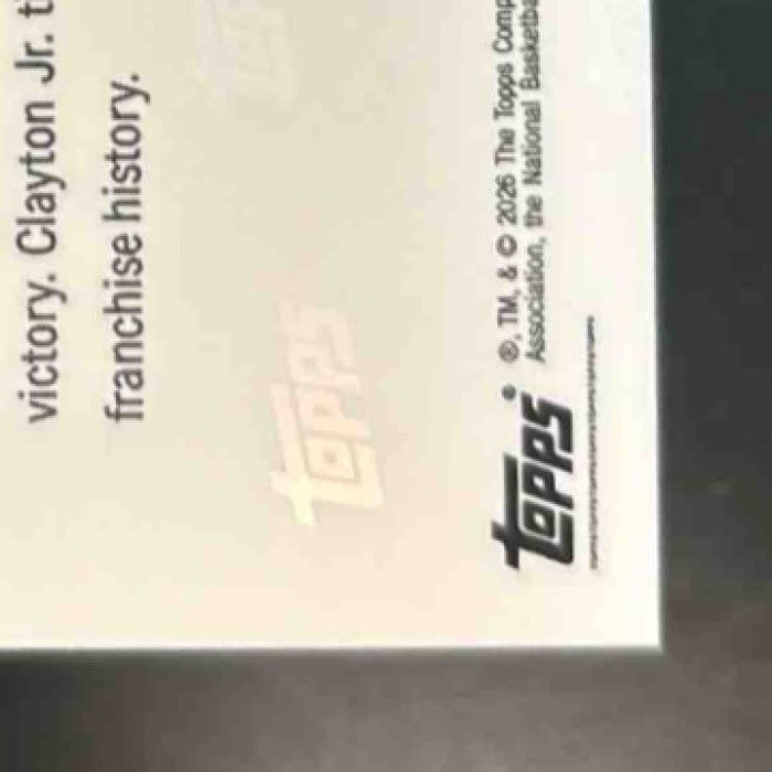 2025-26 Topps Now Orange Foil #189 Walter Clayton Jr. Utah Jazz #d 04/25