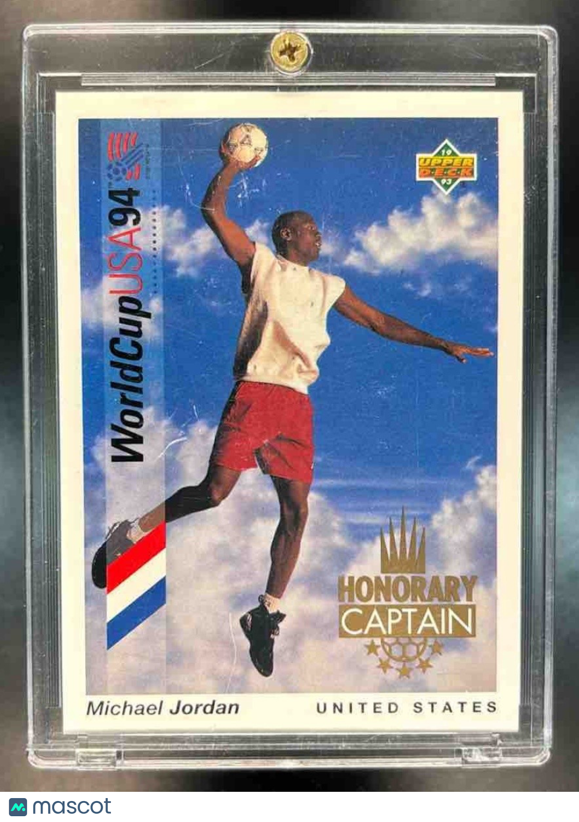 1993 Upper Deck World Cup English/Spanish Michael Jordan Honorary Captains