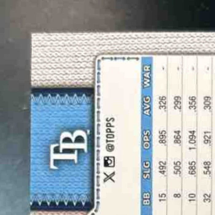 2026 Topps Junior Caminero Team Color Border Variation SP #328 Tampa Bay Rays