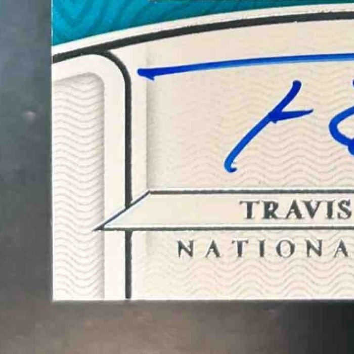 2021 National Treasures Travis Etienne Jr. /99 #169 Rookie Patch Auto RC Jaguars