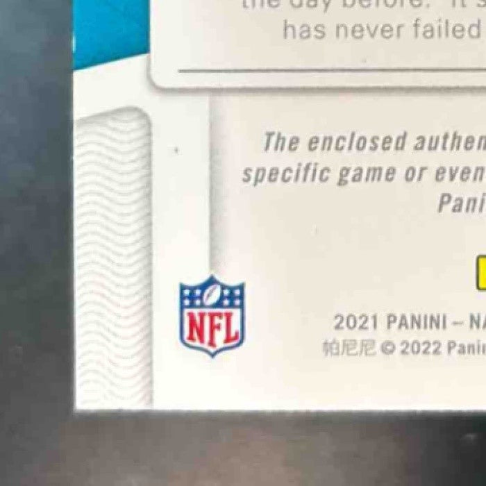 2021 National Treasures Travis Etienne Jr. /99 #169 Rookie Patch Auto RC Jaguars