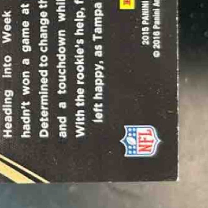 2015 Panini Black Gold Jameis Winston NFL Seal of Approval /49 RC Buccaneers