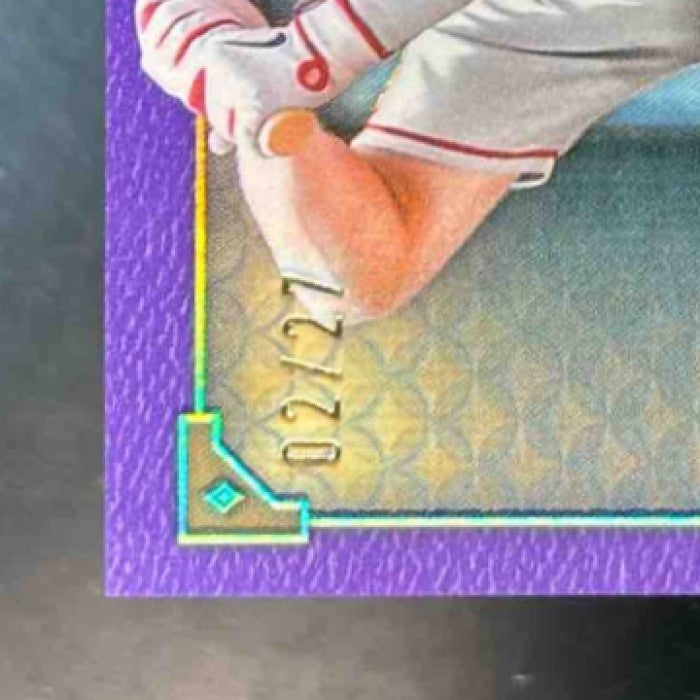 2022 Topps Triple Threads Mike Trout Relics Amethyst /27 Los Angeles Angels