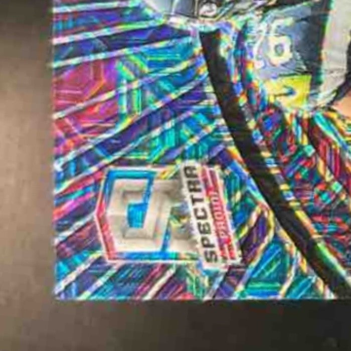 2023 Panini Spectra Zach Charbonnet Spectral Signature Meta Auto /25 RC Seahawks