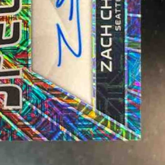 2023 Panini Spectra Zach Charbonnet Spectral Signature Meta Auto /25 RC Seahawks