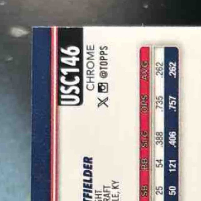2025 Topps Chrome Update Daylen Lile Negative #USC146 RC Washington Nationals