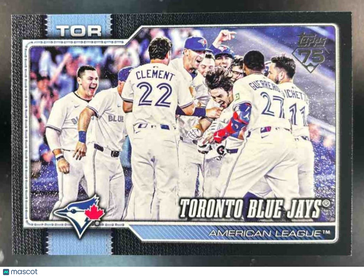 2026 Topps Toronto Blue Jays Black Border /75 #113 Team Card