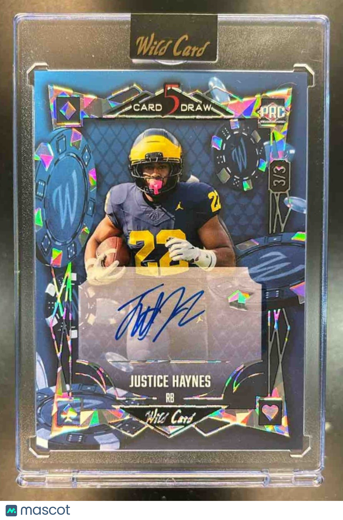 2025 5 Card Draw Justin Haynes Auto Blue 3/3