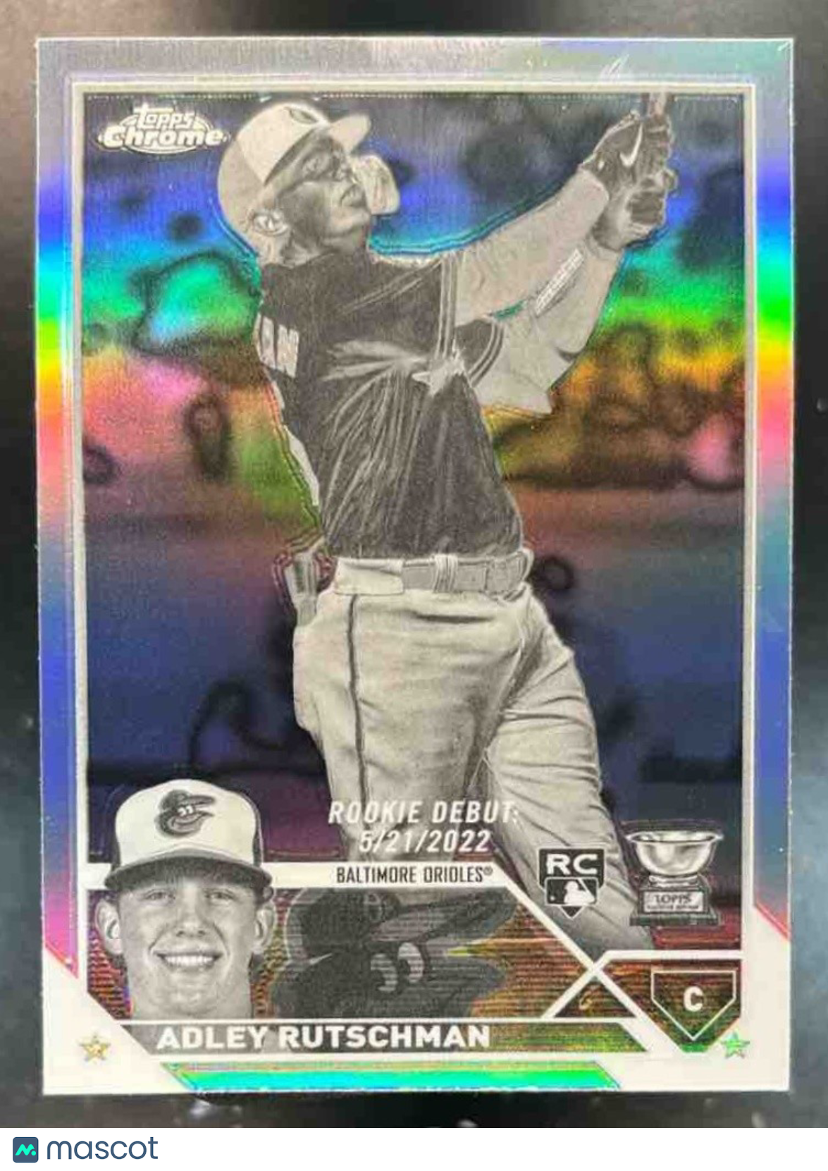 2023 Topps Chrome Update Adley Rutschman Negative#USC1 RC Baltimore Orioles