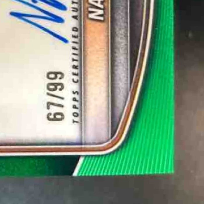 2025-26 Bowman Nate Ament Chrome Auto Green /99 1st Prospect Tennessee Volunteer