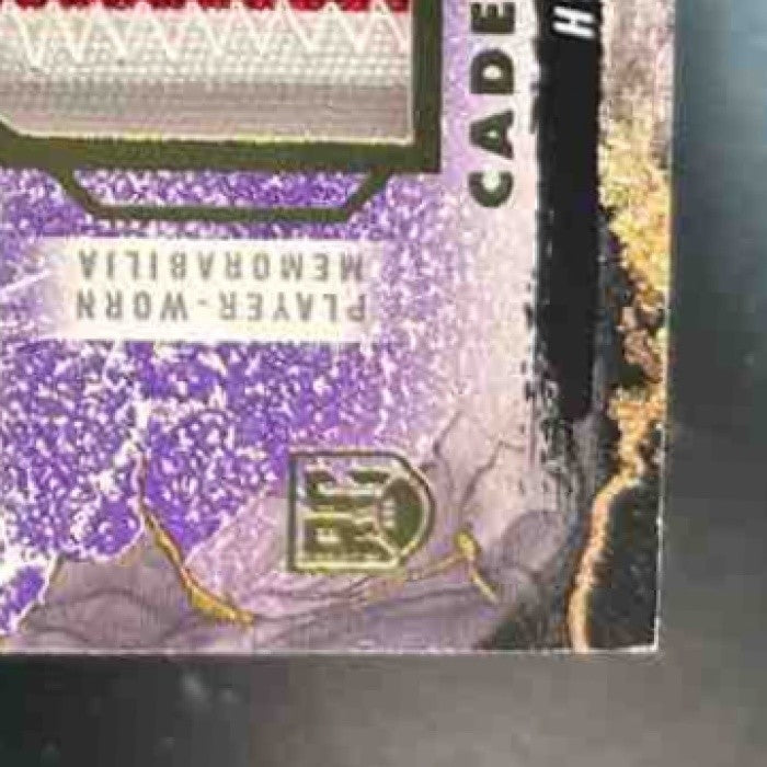 2024 Topps Inception Cade Stover Provenance Patch Auto Purple /50 MEM RC Texans