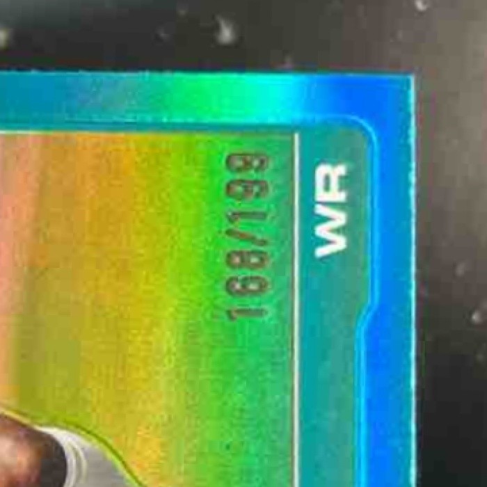 2025 Topps Chrome Tyreek Hill Aqua Refractor /199 #185 Miami Dolphins