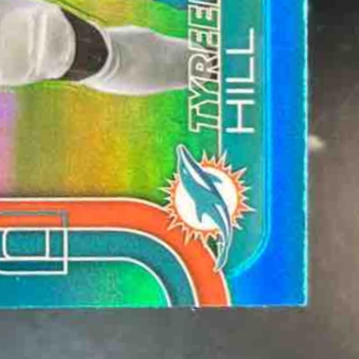 2025 Topps Chrome Tyreek Hill Aqua Refractor /199 #185 Miami Dolphins