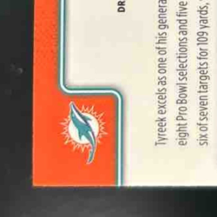 2025 Topps Chrome Tyreek Hill Aqua Refractor /199 #185 Miami Dolphins