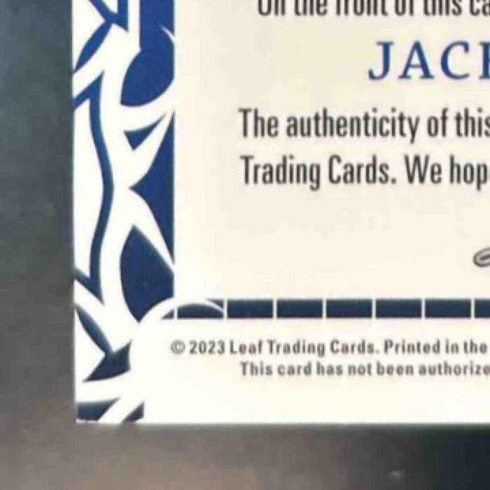 2023 Leaf Bronx Legacy Jack Clark Auto Blue /3