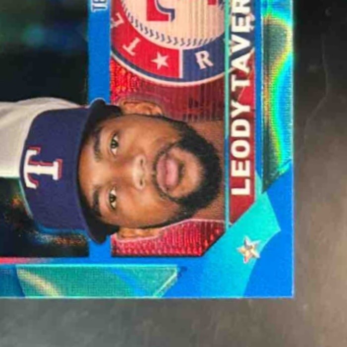 2023 Topps Chrome Update Leody Taveras Aqua/Blue Lava Lamp /175 #USC28 Rangers