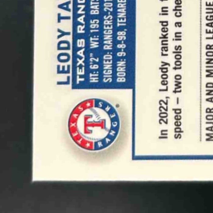 2023 Topps Chrome Update Leody Taveras Aqua/Blue Lava Lamp /175 #USC28 Rangers