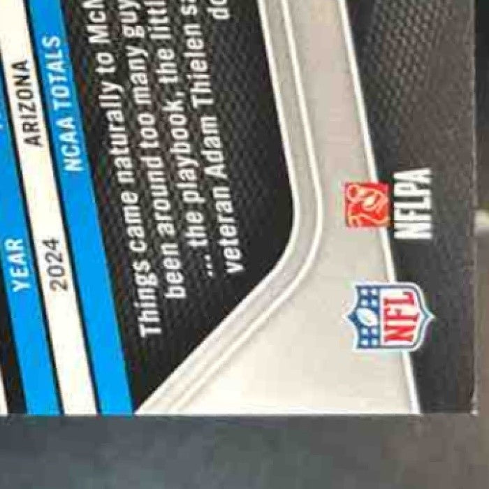 2025 Panini Prizm Tetairoa McMillan Green Ice #311 RC Carolina Panthers