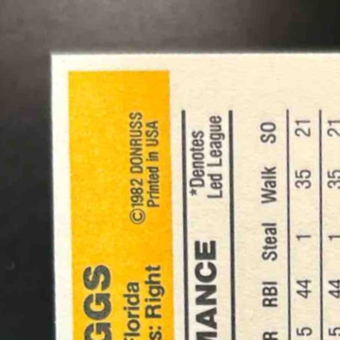 1983 Donruss Wade Boggs #586 RC Boston Red Sox