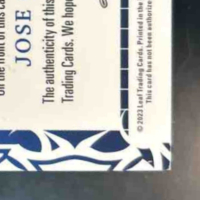 2023 Leaf Bronx Legacy Jose Canseco Auto Teal /15
