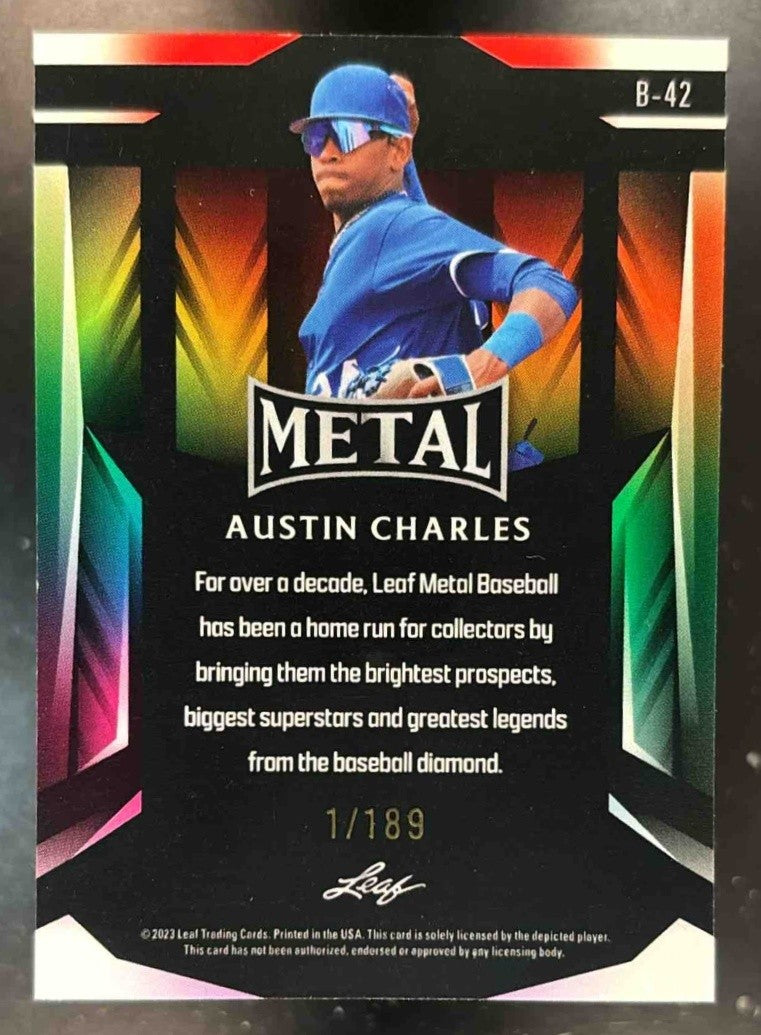 2023 Leaf Metal Austin Charles 1/189 #B-42