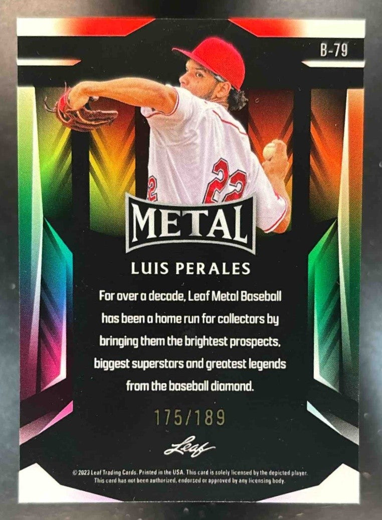 2023 Leaf Metal Luis Perales /189 #B-79