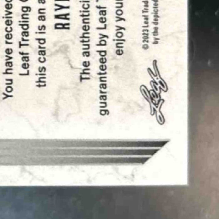 2023 Leaf Metal Rayner Arias Noble Auto /3 #N-RA1