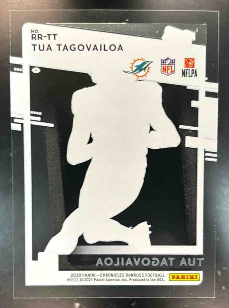 2020 Panini Chronicles Tua Tagovailoa Clearly Donruss /99 RC Miami Dolphins