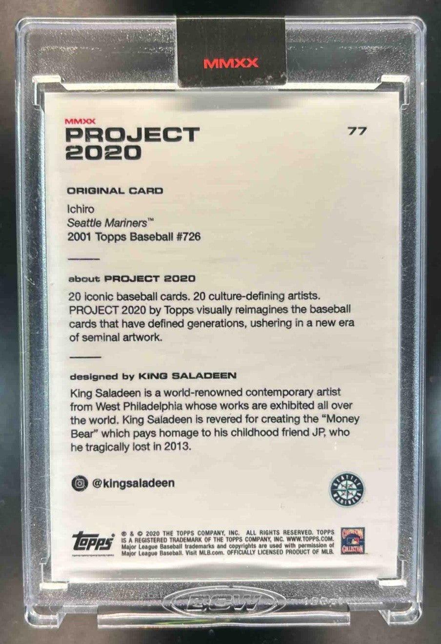 2020 Topps Project Ichiro Suzuki #77 Seattle Mariners