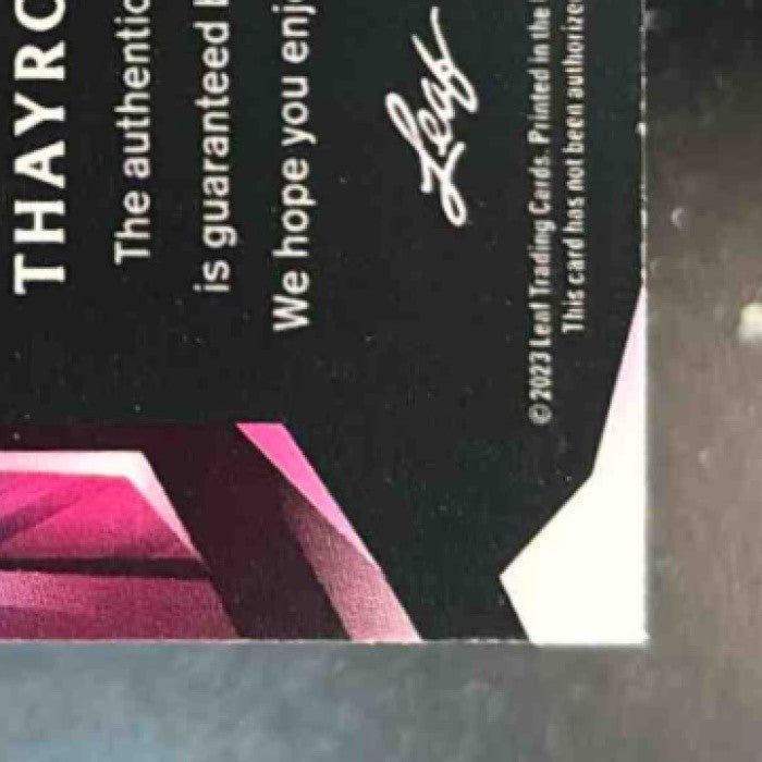2023 Leaf Metal Thayron Liranzo Auto /4 #BA-TL1