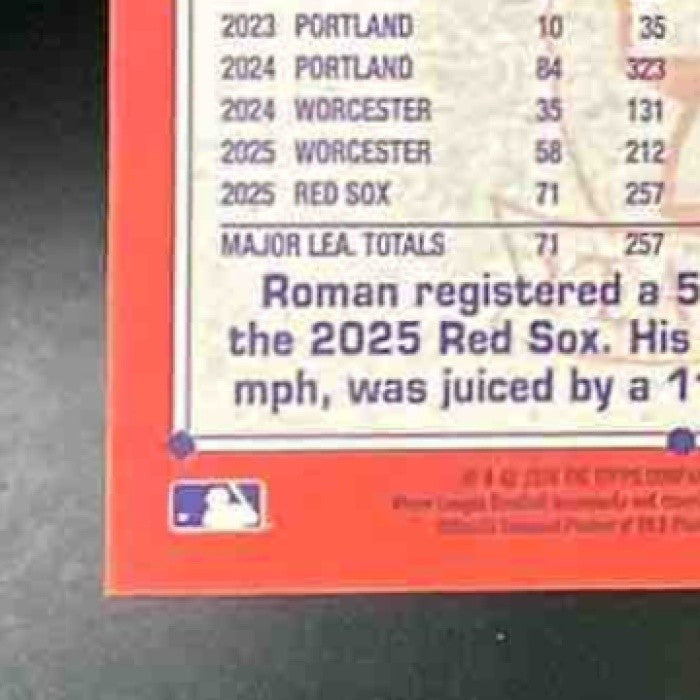 2026 Topps Roman Anthony #T91-71 1991 Koi Fish Gold 26/50 RC Red Sox Rookie