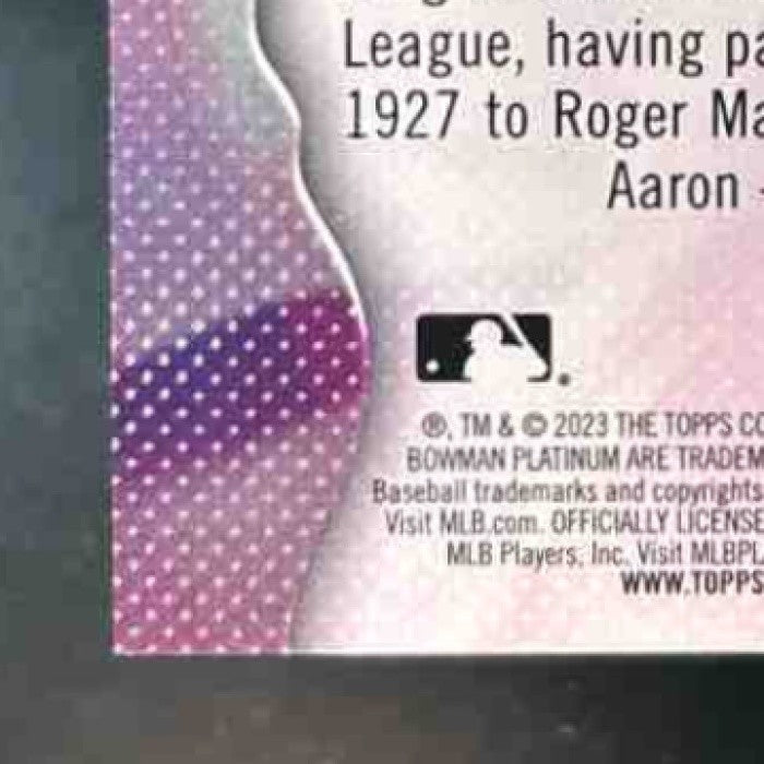 2023 Bowman Platinum Aaron Judge Pink /199 #85 New York Yankees