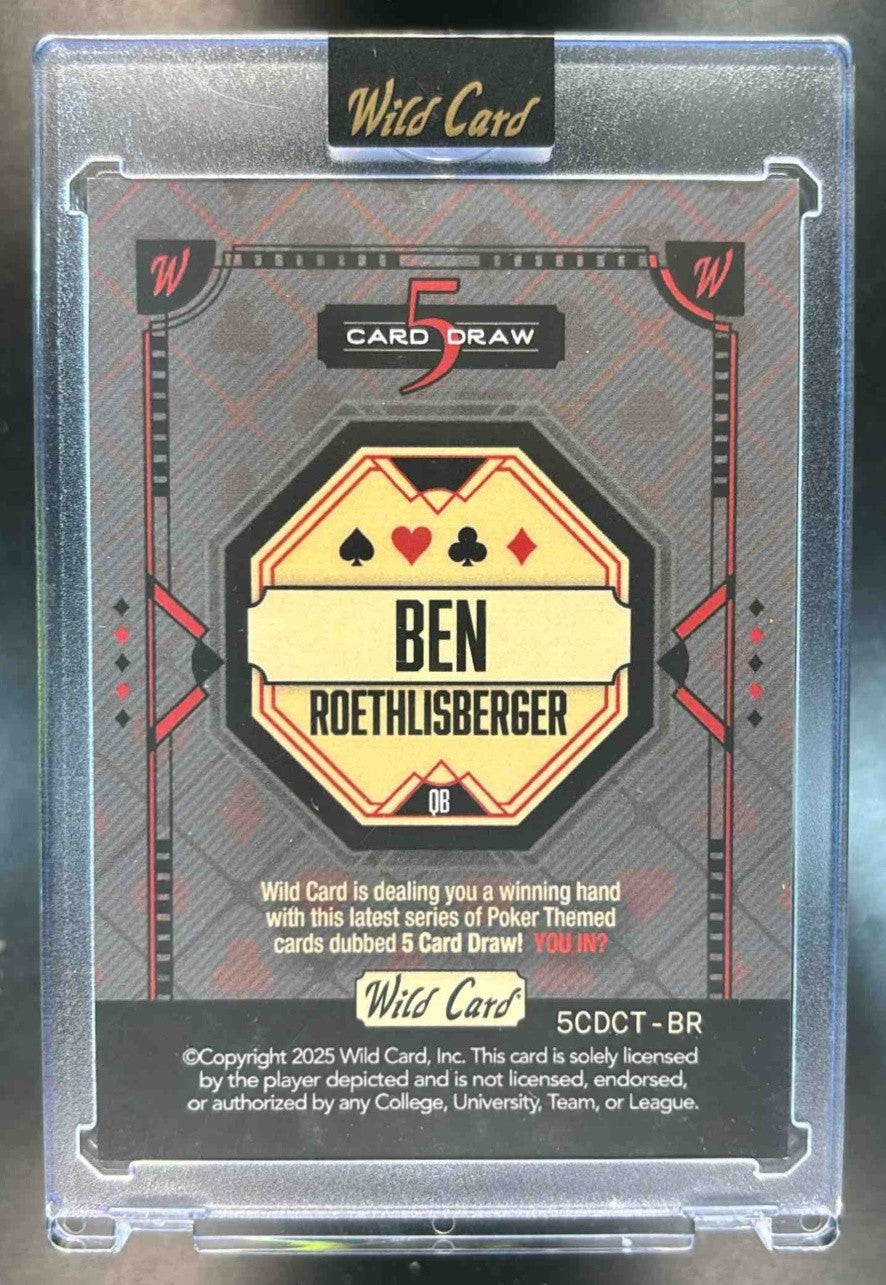 2025 Wild Card 5 Card Draw Ben Roethlisberger /3