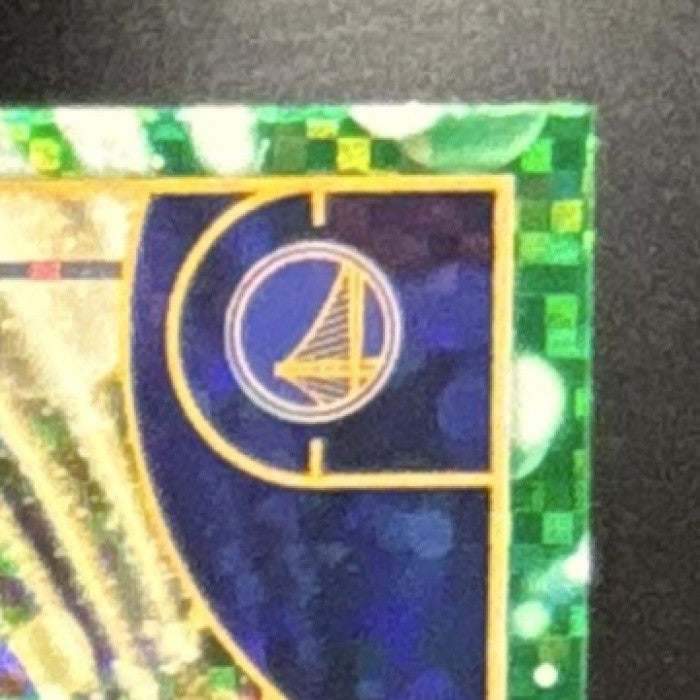 2025-26 Topps Hoops Stephen Curry Pixel Burst Green /75 #261 Warriors