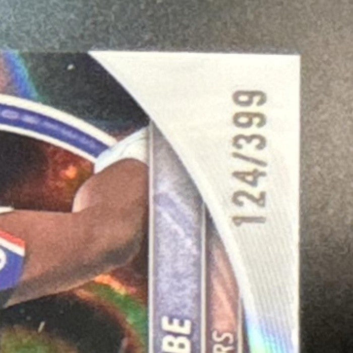 2025-26 Bowman VJ Edgecombe Chrome Lava Refractor /399 #BCV-3 RC 76ers