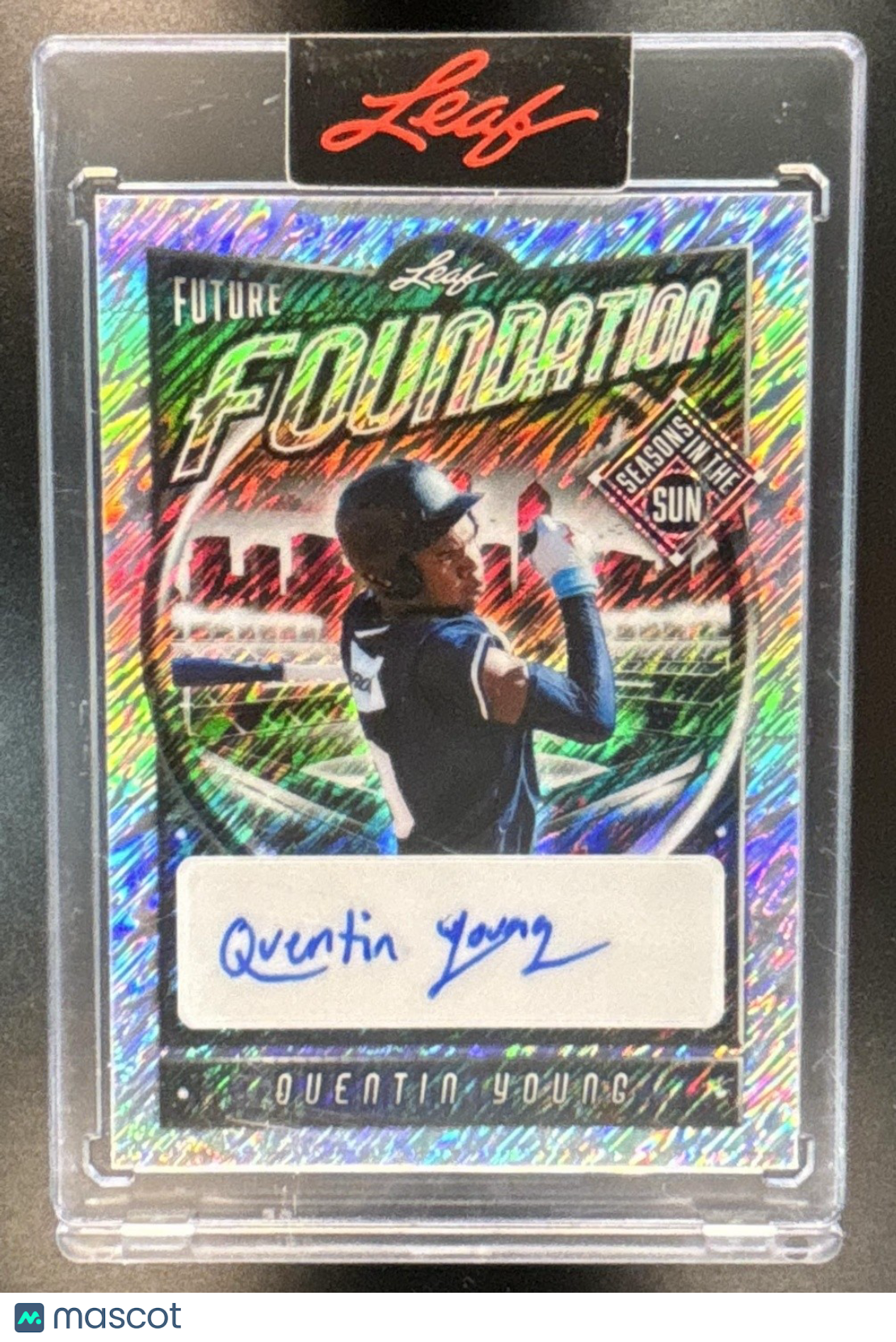 2025 Leaf Seasons In The Sun Quentin Young Future Foundation Shimmer Purple 1/1