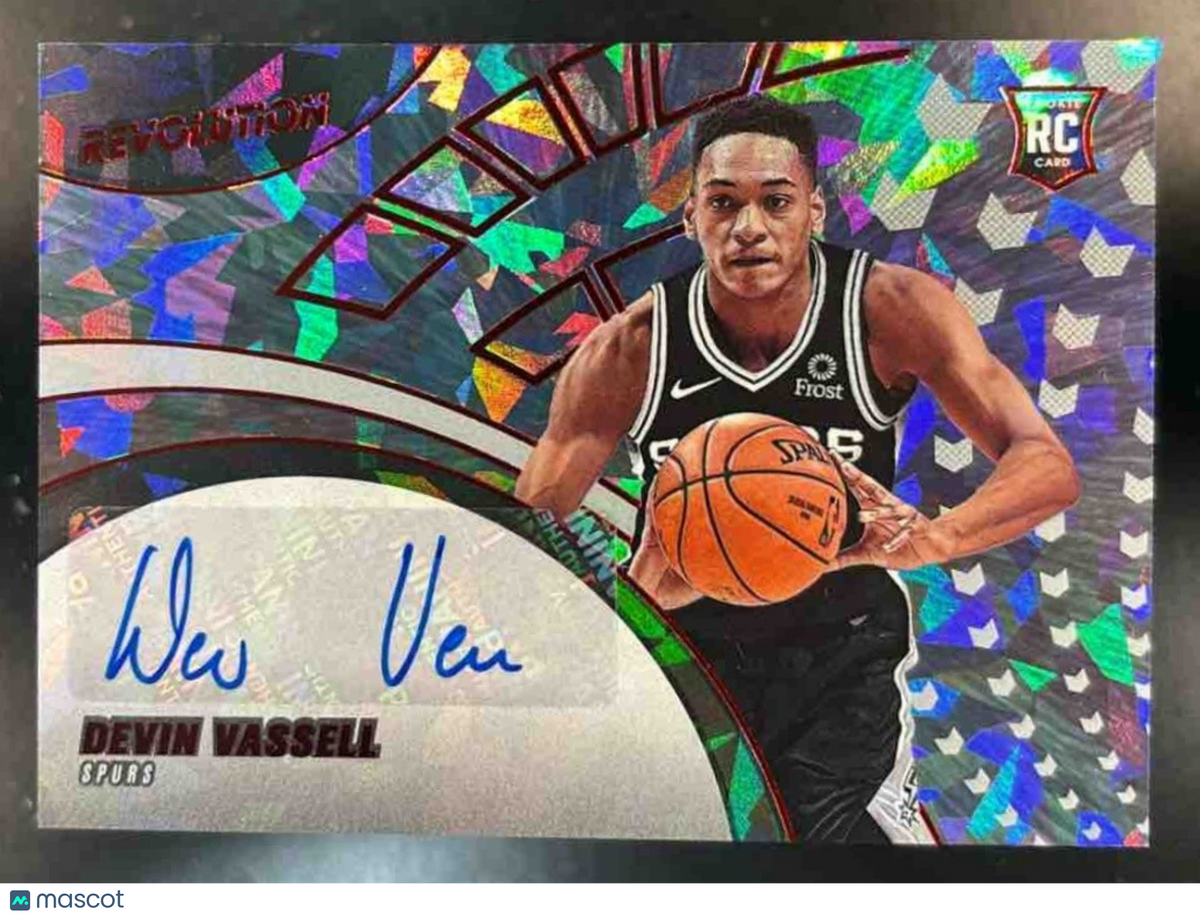 2020-21 Panini Revolution Devin Vassell Auto Chinese New Year /24 RC Wizards