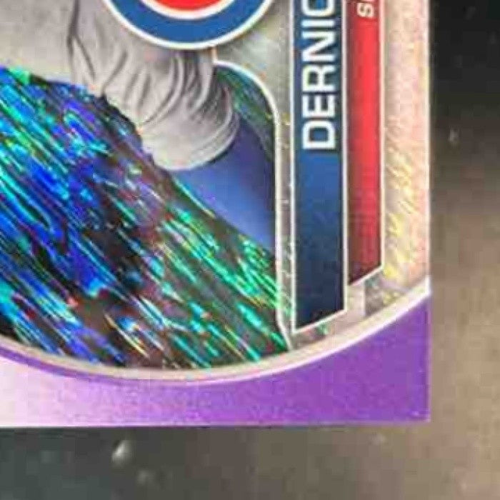 2023 Bowman Chrome Derniche Valdez Purple Shimmer /250 1st Prospect Chicago Cubs
