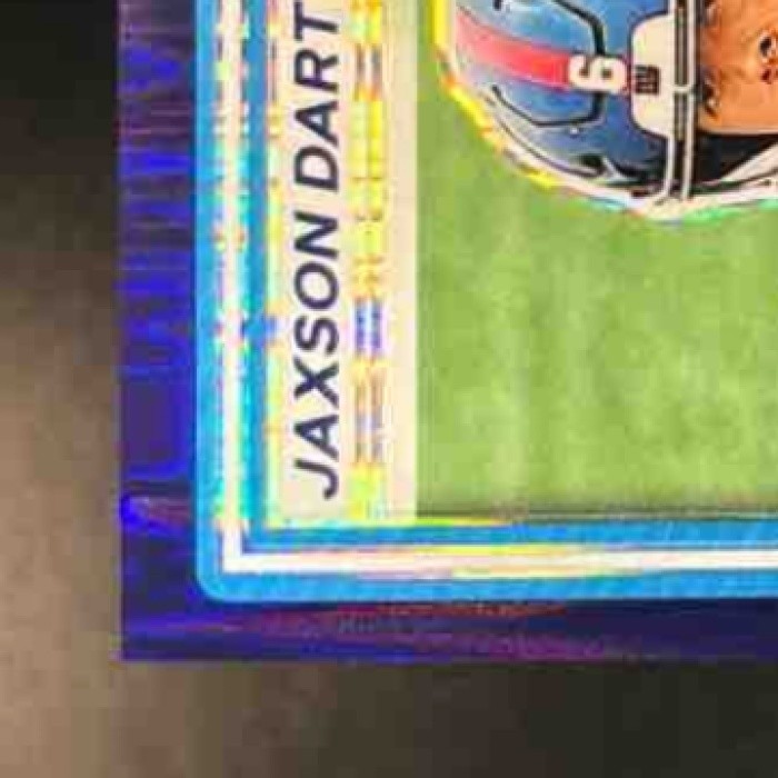 2025 Donruss Optic Jaxson Dart Purple Shock Prizm #273 New York Giants