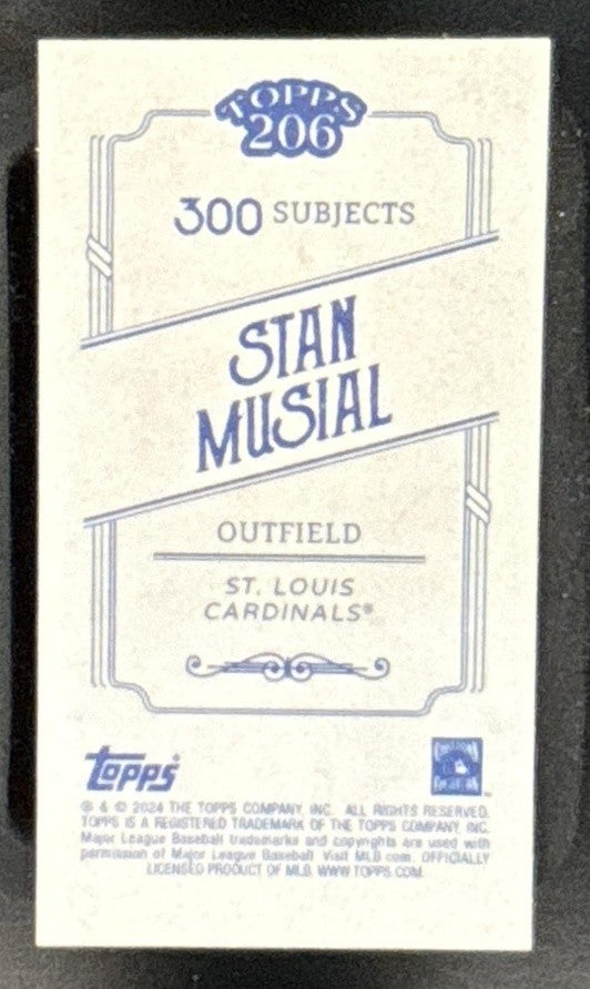 2024 Topps 206 Stan Musial Wood Stock #NNO St. Louis Cardinals