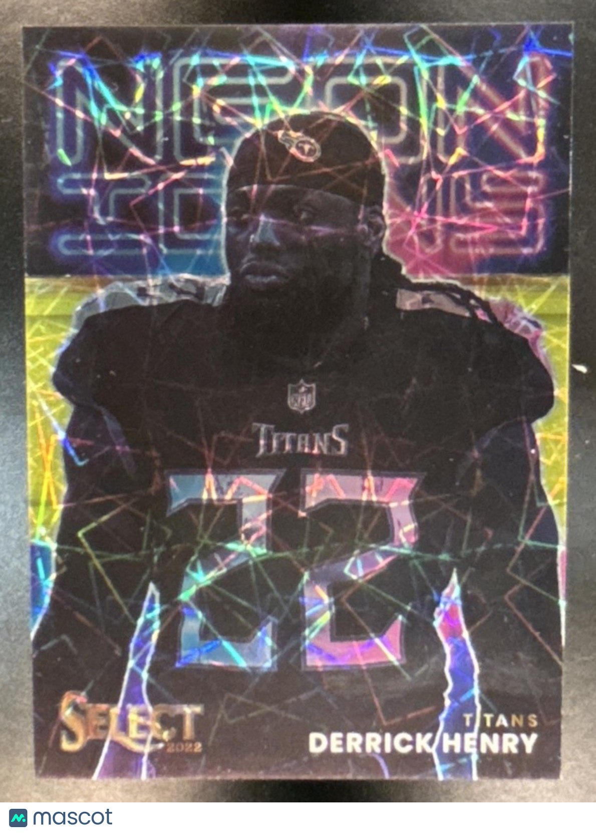 2022 Panini Select Derrick Henry Neon Icons /10 #NI-7 Tennessee Titans