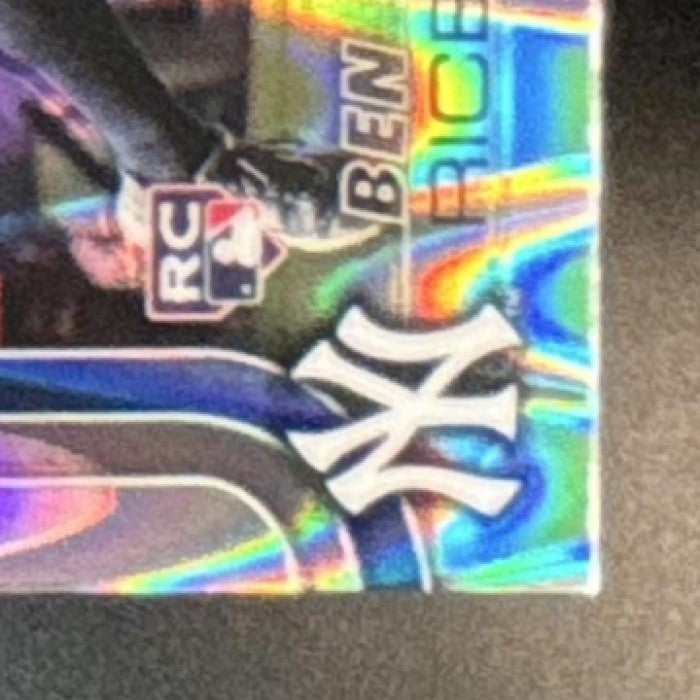 2025 Topps Chrome Ben Rice RayWave Refractor #139 RC ~ New York Yankees