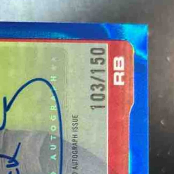 2025 Topps Chrome Bucky Irving Auto Blue Lava /150 #BA-BI Tampa Bay Buccaneers