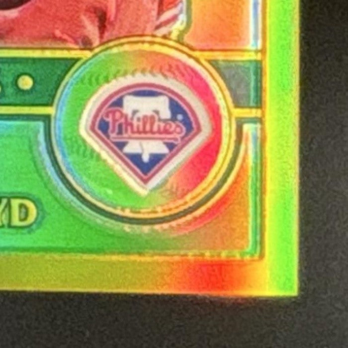 2003 Topps Chrome Gavin Floyd Chase Utley Gold Refractor /449 #438 Phillies