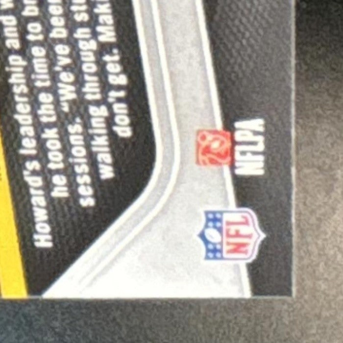 2025 Panini Prizm Will Howard Orange Ice #367 RC Pittsburgh Steelers