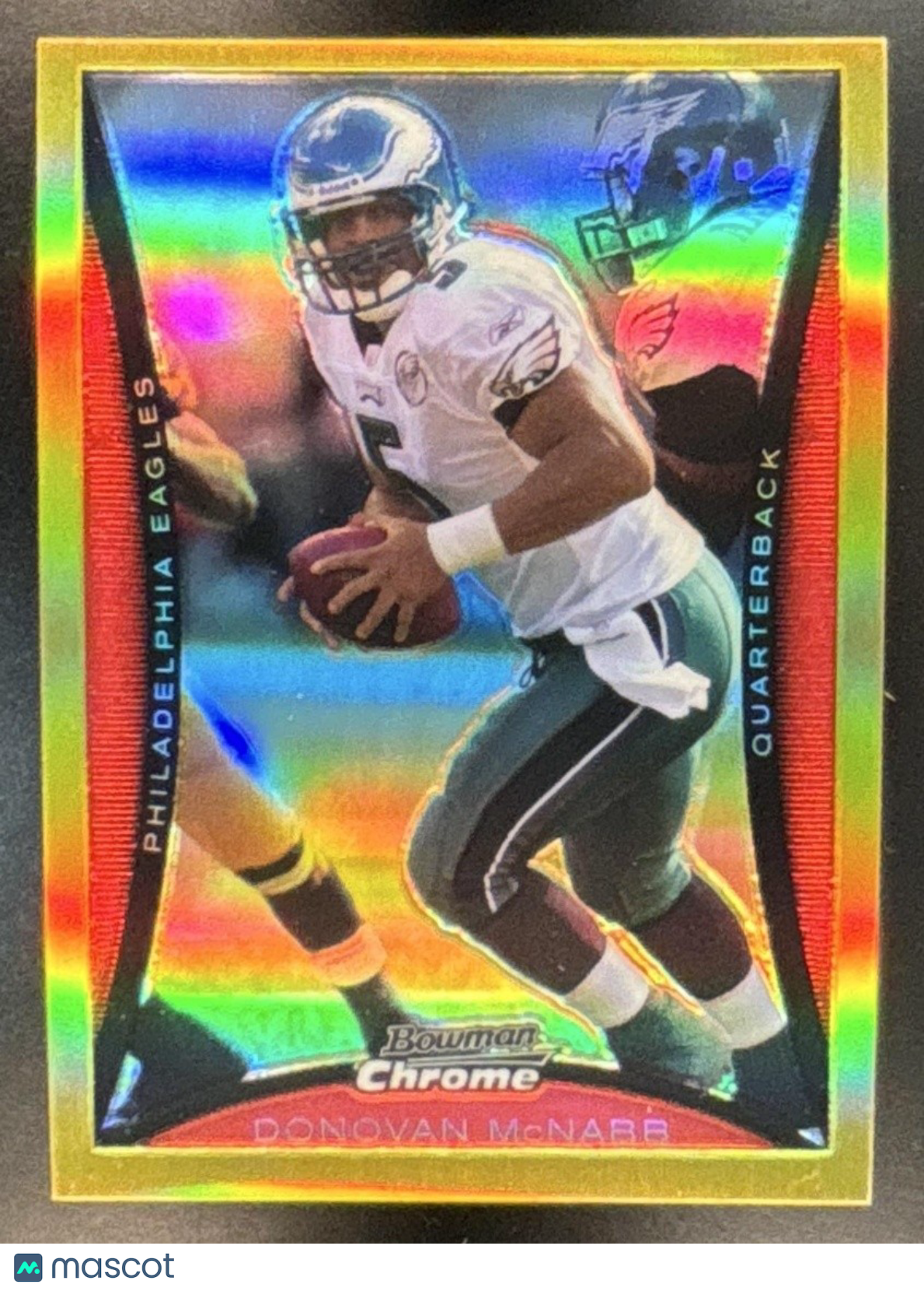 2008 Bowman Chrome Donovan McNabb Gold Refractor 1/50 #BC124 Philadelphia Eagles