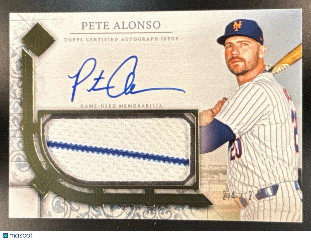 2024 Topps Transcendent Collection Pete Alonso Auto Relics /25 New York Mets